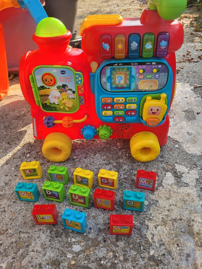 Jouet jeu train maxi trotti loco vtech - photo numéro 2