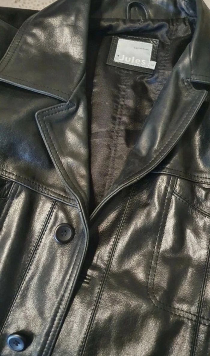 Belle veste cuir noir homme de la collection Jules de taille M. - photo numéro 13