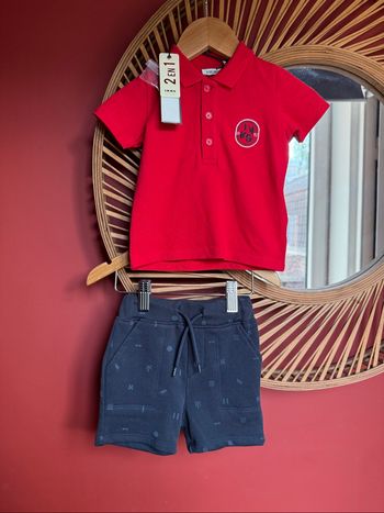 Ensemble polo et short IKKS 6 mois neuf