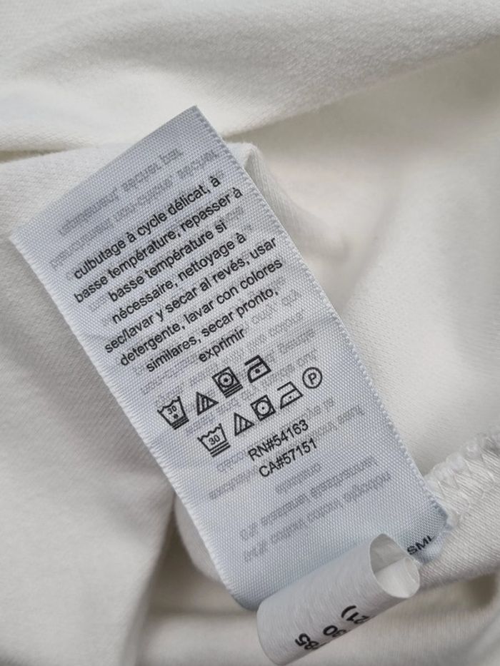 T-shirt blanc Tommy Hilfiger, S Femme (mesures en photos) - photo numéro 10