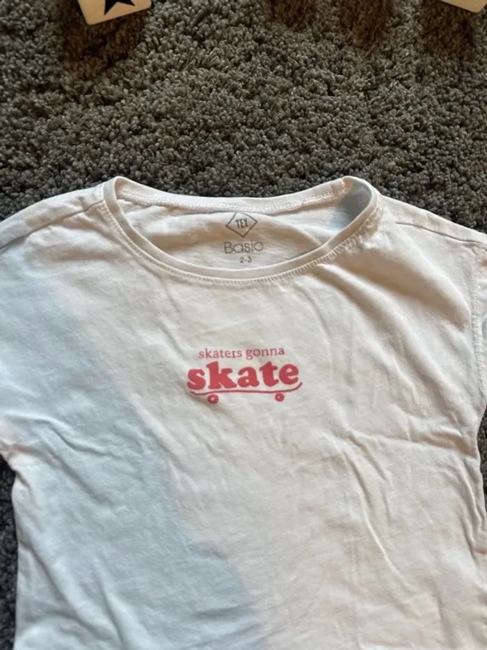T-shirt fille skate 2-3 ans Tex - photo numéro 2