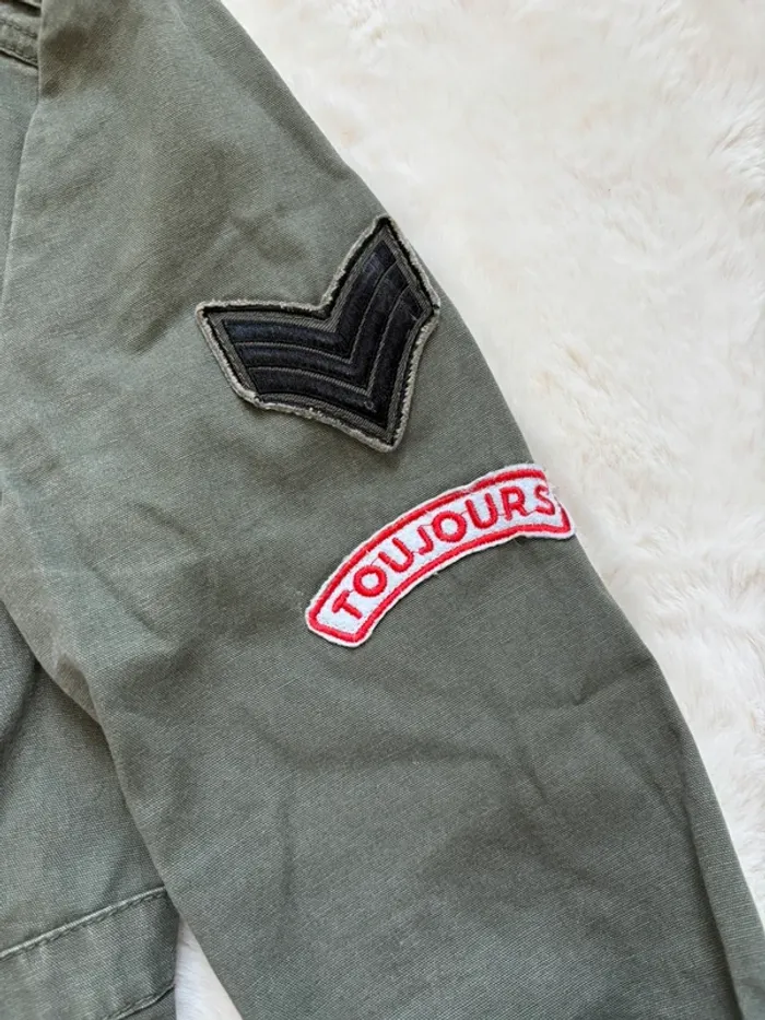 Veste en jeans kaki - photo numéro 3