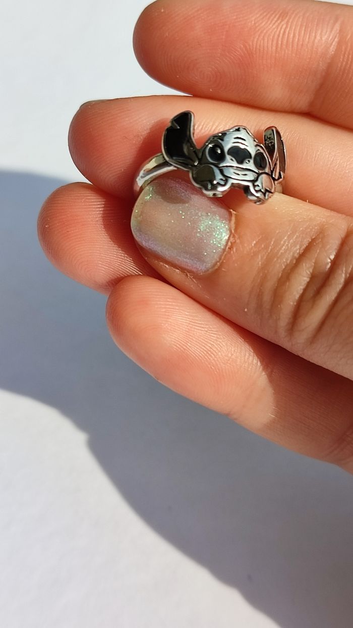 Bague stitch argenté acier inoxydable - photo numéro 3