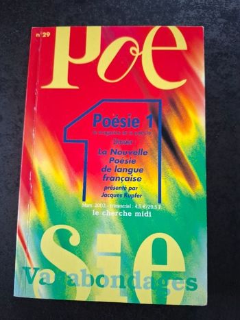 Livre Poésie, la nouvelle Poésie de langue française en très bon état