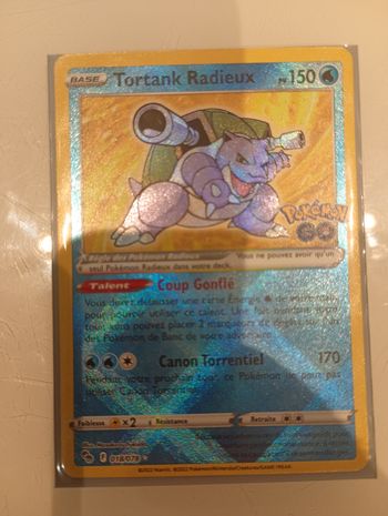 💧 Carte Pokémon – Tortank Radieux 018/078 – Holographique – Pokémon GO