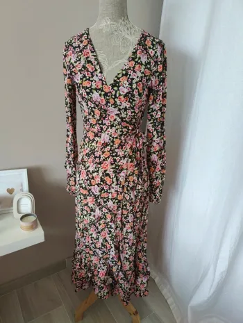 Robe longue fleurie