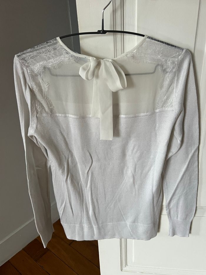 Pulls blanc etam taille XS