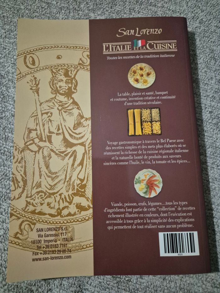 Livre recette titre L'italiet et la cuisine - photo numéro 2