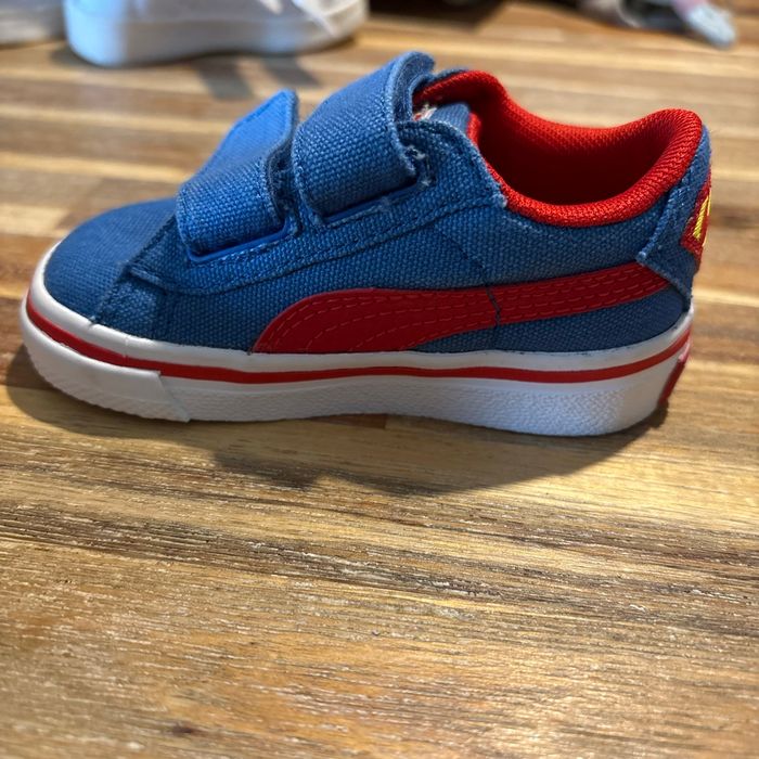 Basket puma bleu porté quelques fois bon état - photo numéro 3