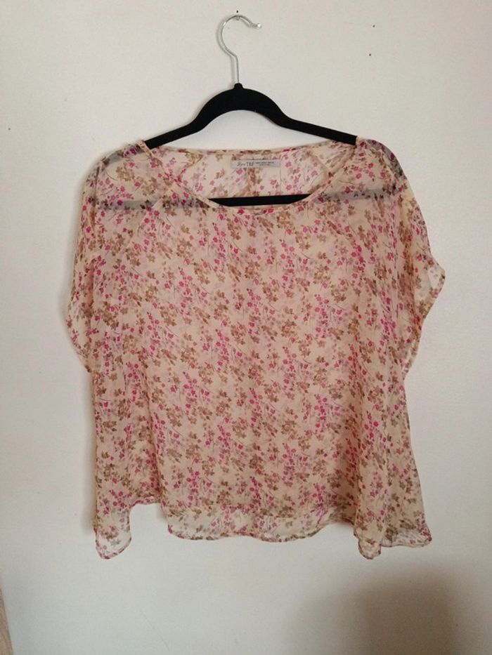 Blouse fleurie Zara - photo numéro 2