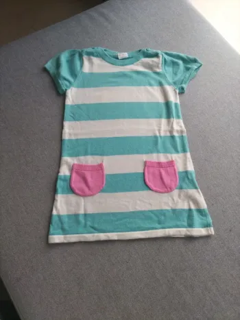 Robe en maille à rayures 9 12 mois