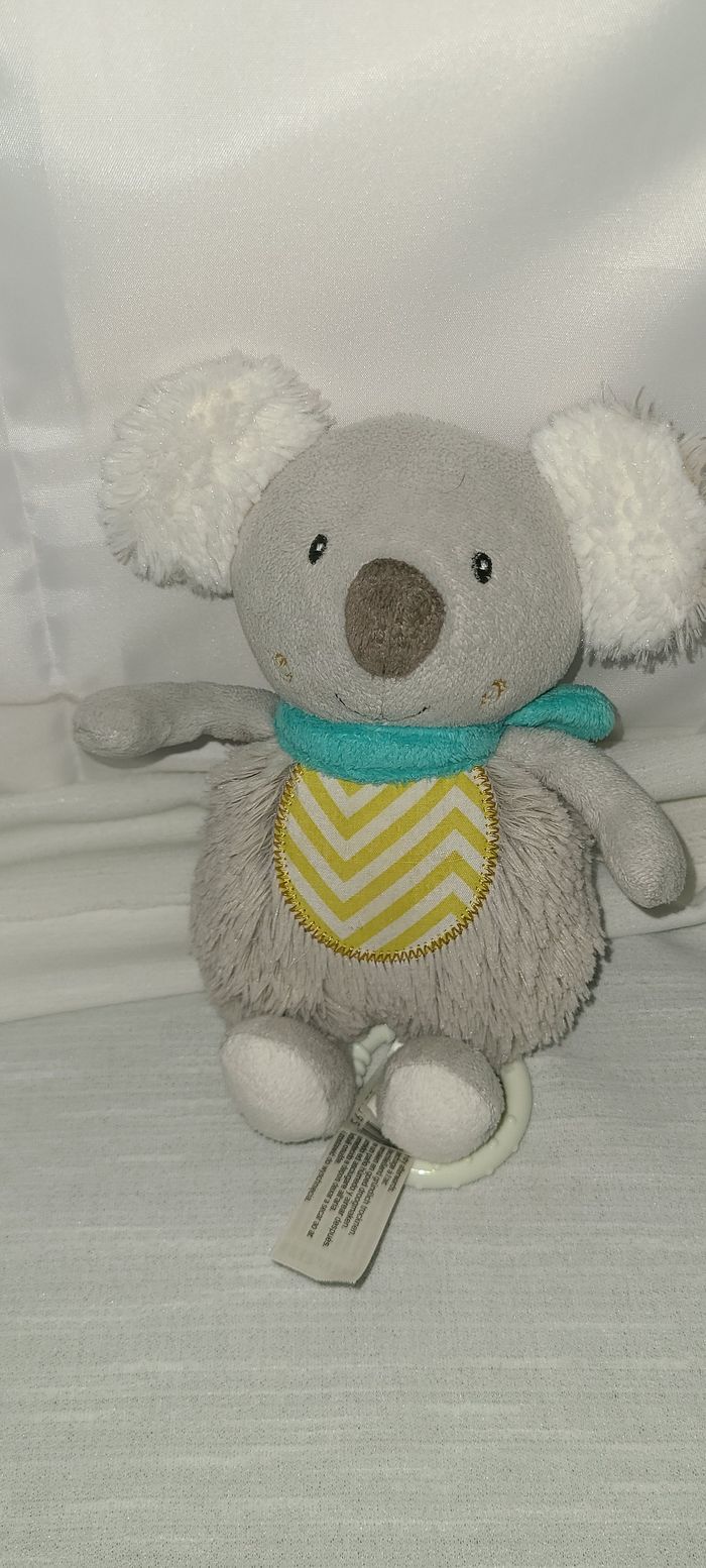 DOUDOU PELUCHE KOALA TIGEX MUSICAL JOUET BEBE NAISSANCE BOITE A MUSIQUE - photo numéro 3
