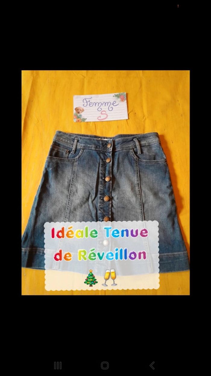 Jupe en Jean Taille 36 / S Pimkie coupe évasée - photo numéro 15