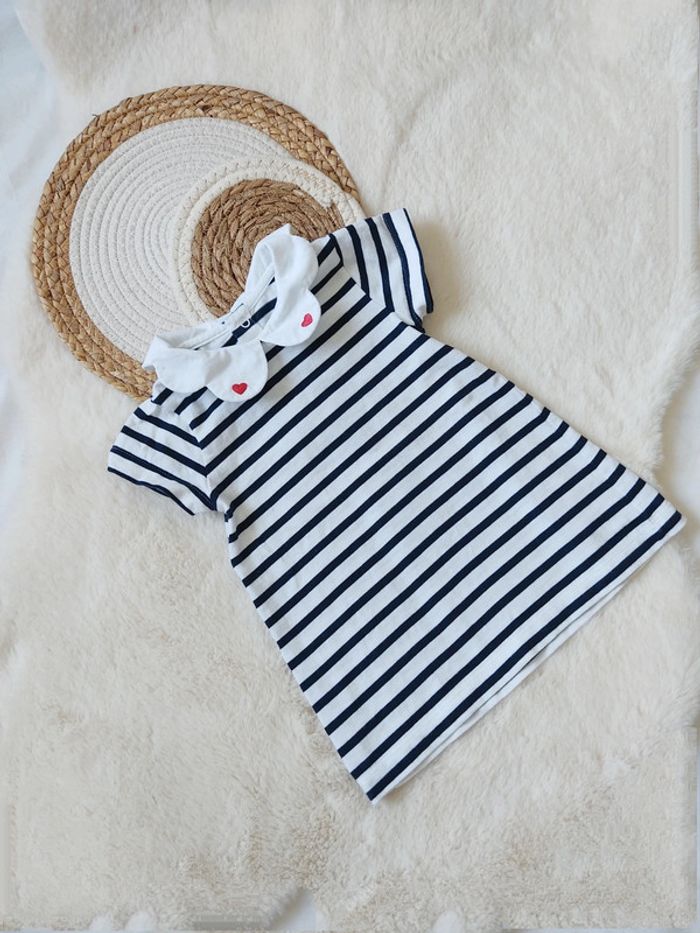 Robe courte col claudine Jacadi