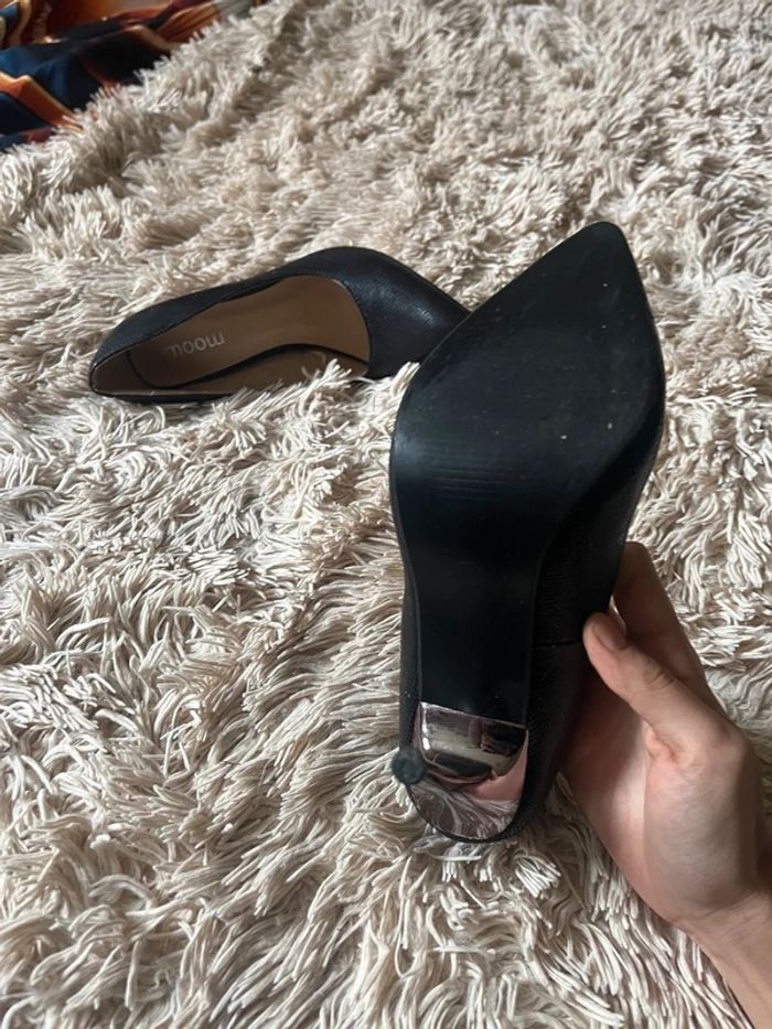 Superbes talons aiguilles effet croco et talon argenté 10 cm - photo numéro 6