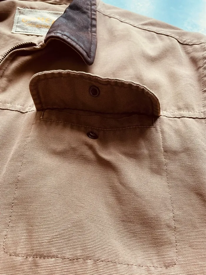 Manteau veste Camel beige homme vintage - photo numéro 14