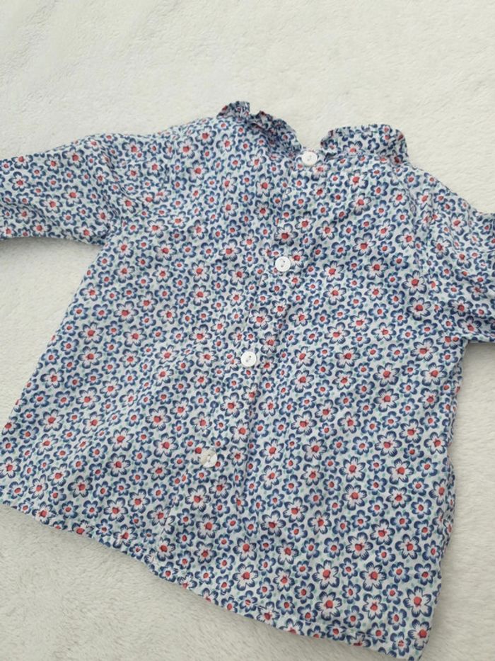 Blouse fleurie à col - photo numéro 5