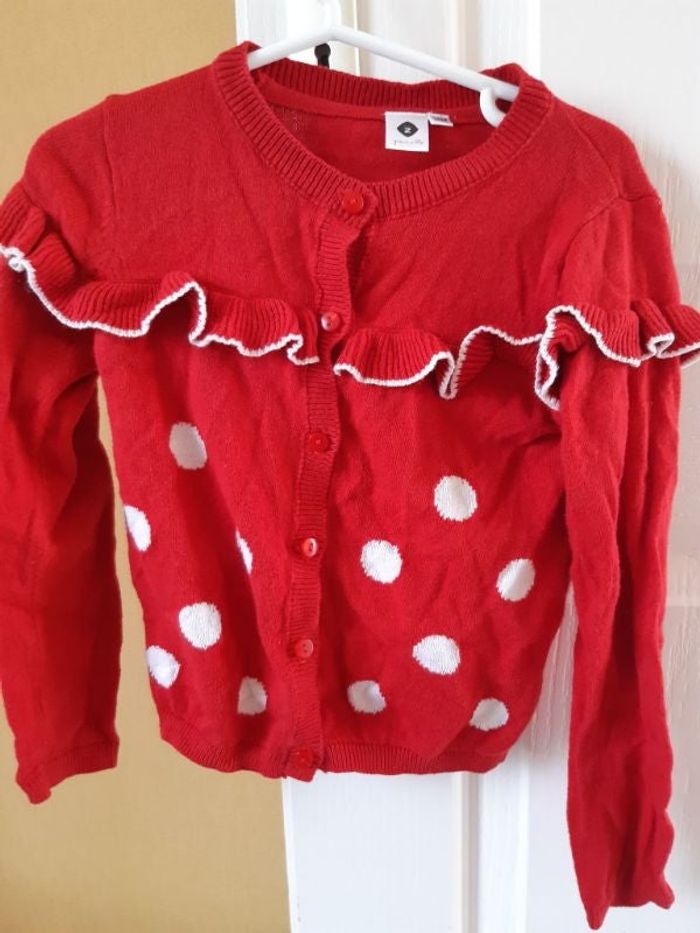 Gilet rouge et blanc