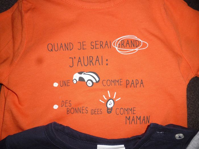 lot 3 t shirts manches longues - photo numéro 2