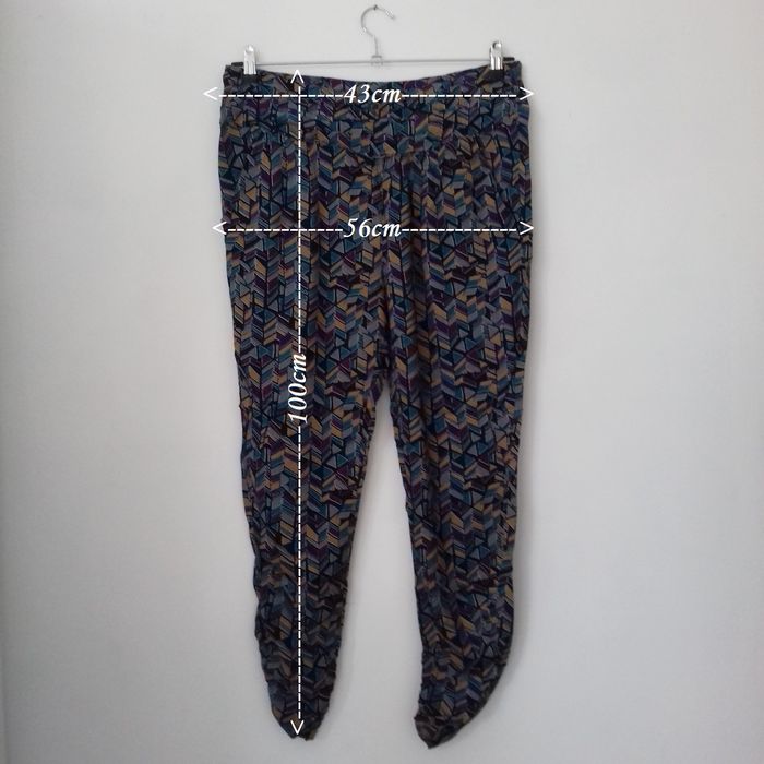 Pantalon fluide multicolors - Bershka - T.L - Neuf - photo numéro 10