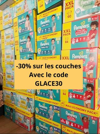 Pampers premium et baby dry toutes les tailles