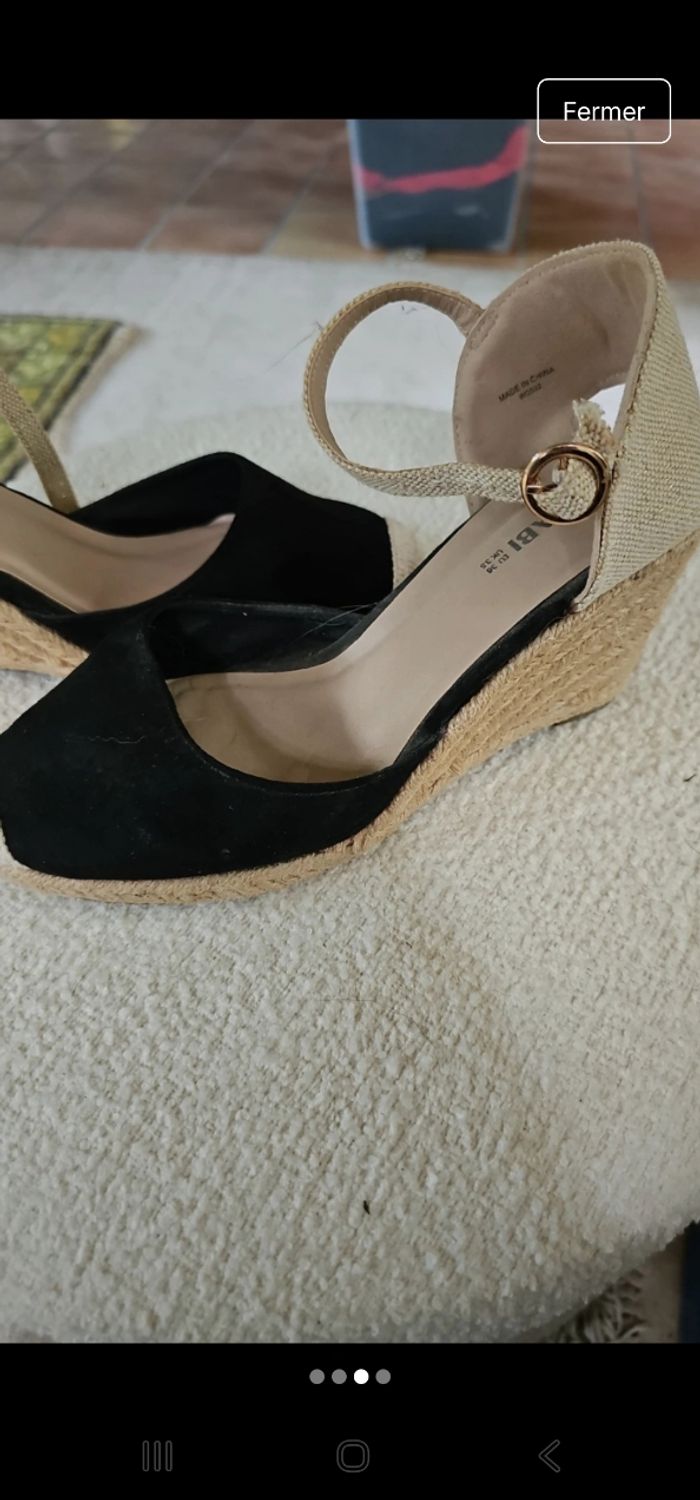 Chaussure talon compense