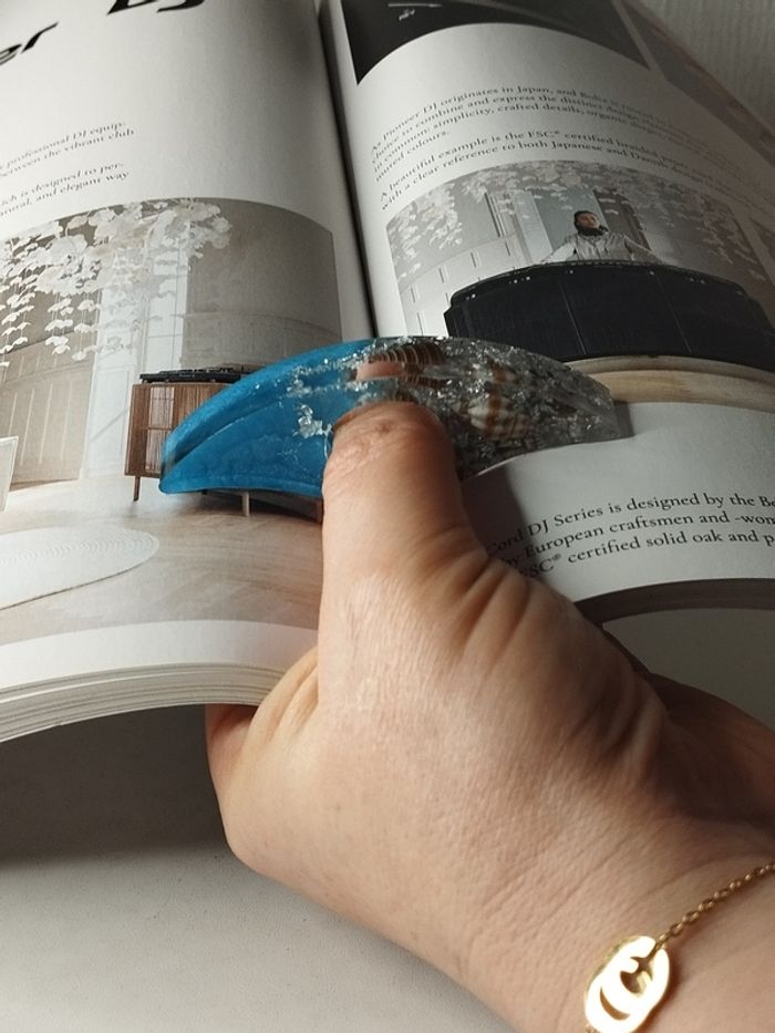 Fait main Support de Pouce de Lecture en résine abr044 - photo numéro 2