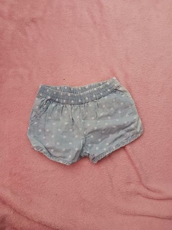 Short bleu 24 mois