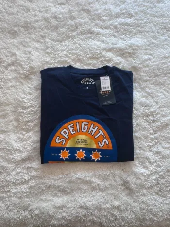 T-shirt Speight’s Gold Medal Ale – Bleu marine – Taille S – Neuf étiquette
