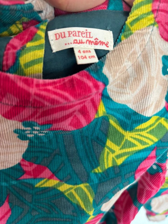 Robe velours - du pareil au même - 4 ans - photo numéro 3
