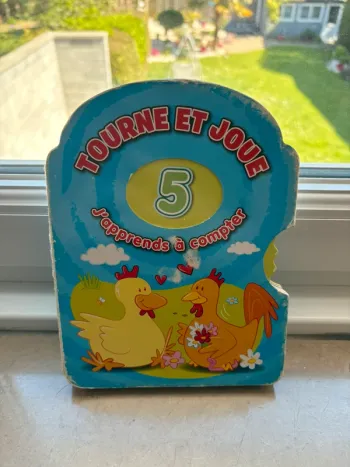 📌 Livre enfant “Tourne et joue – Apprendre à compter de 1 à 10”