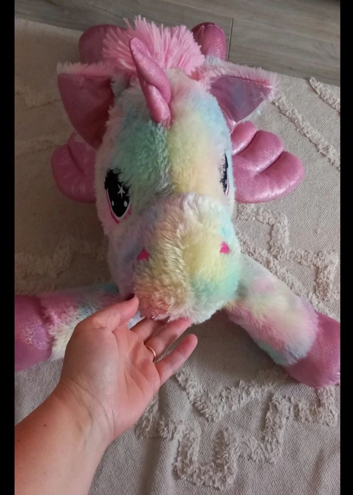 Licorne peluche multicolore - photo numéro 3
