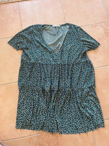 Robe à fleurs bleu