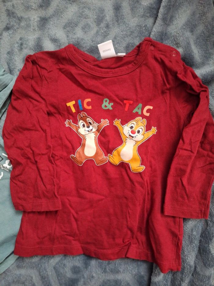 T-shirt manches longues Tic et Tac en 18mois