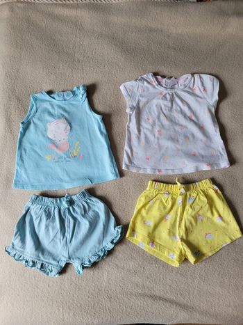 Lot de 2 ensembles tex 6 mois