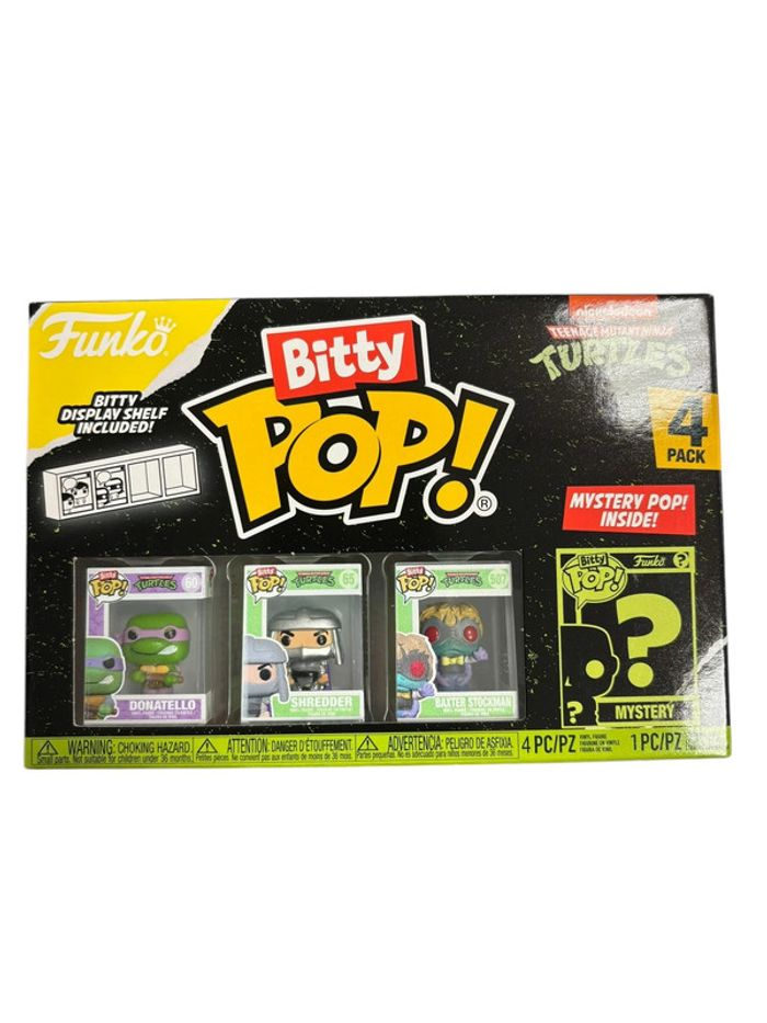 Pack 4 figurines Funko Bitty Pop Teenage Mutant Ninja Turtles neuf