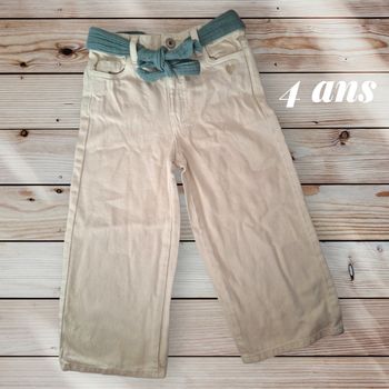 🌿 Pantalon Vertbaudet avec Ceinture – 4 ans 🌿