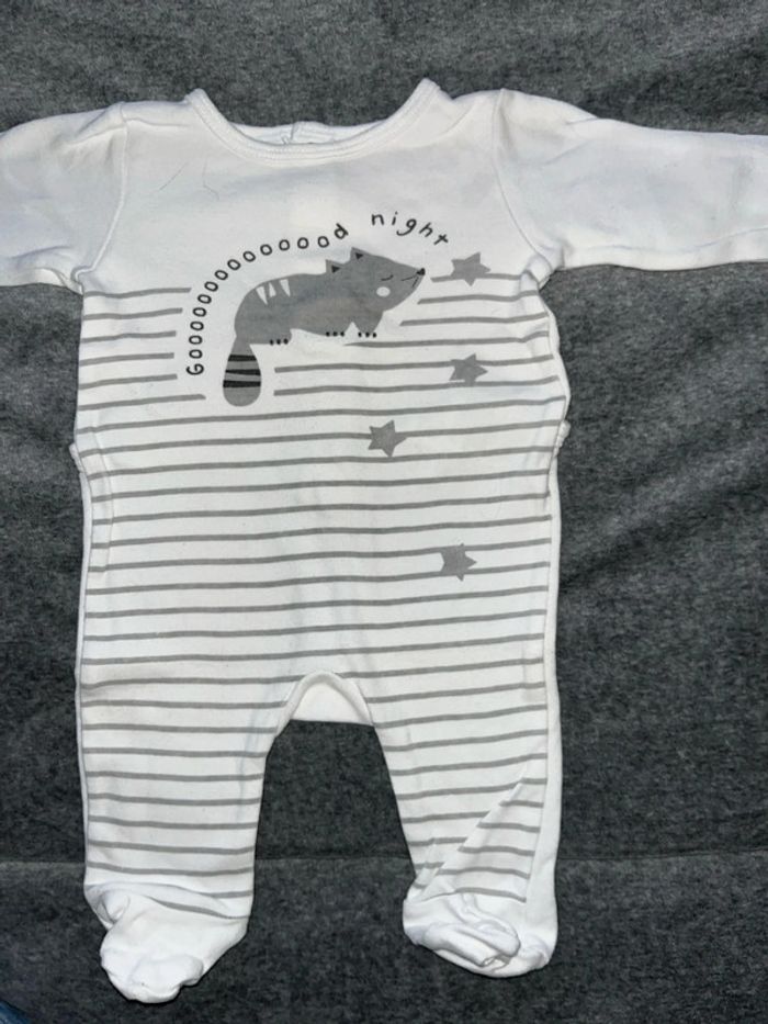 Pijama coton 1 mois