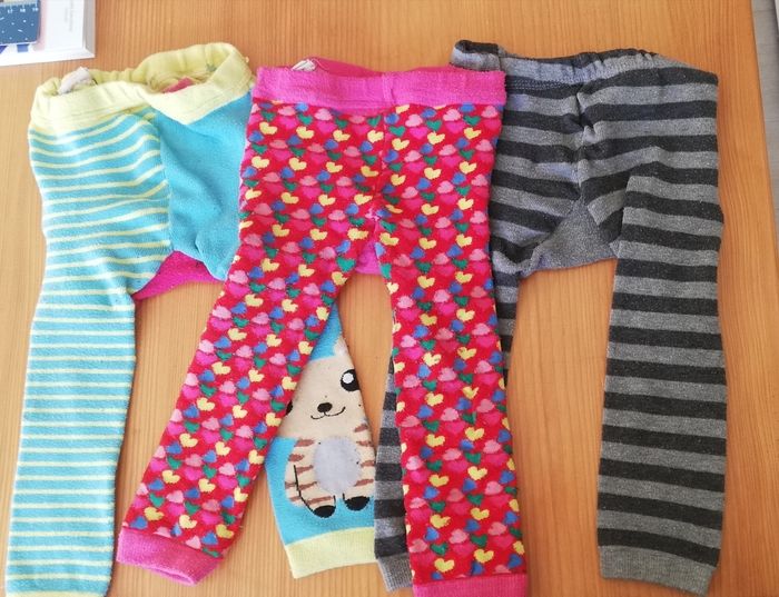 Lot de 3 leggings/ collant sans pied