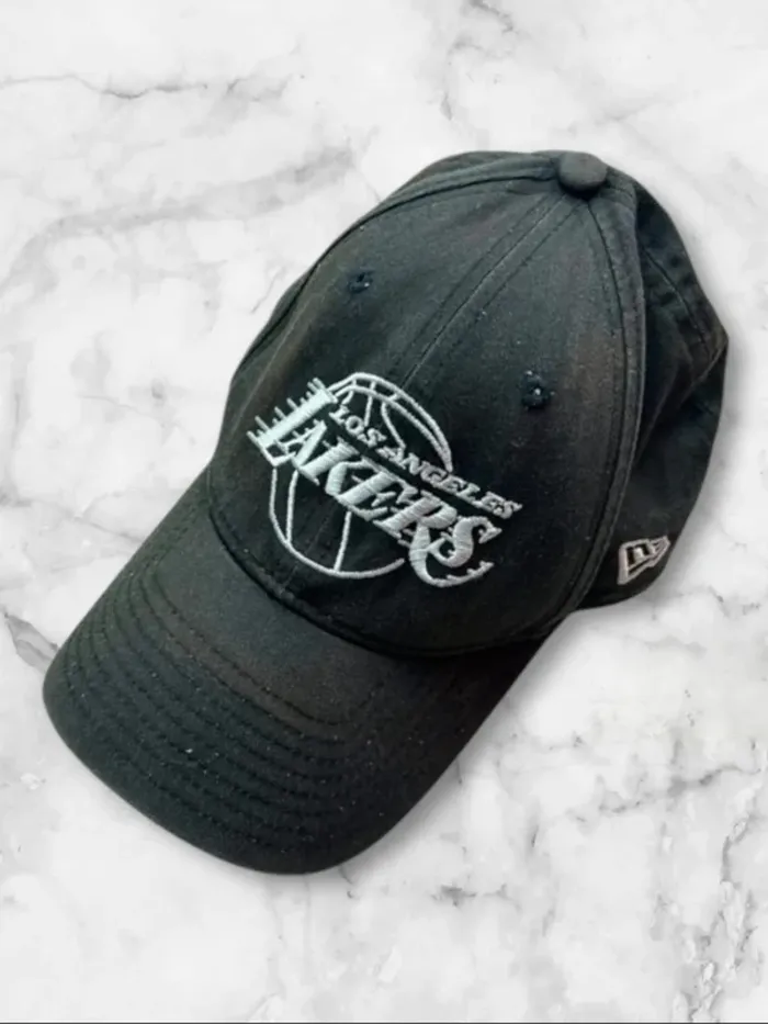 Casquette Vintage New Era 9FORTY Los Angeles Lakers Noire Ajustable