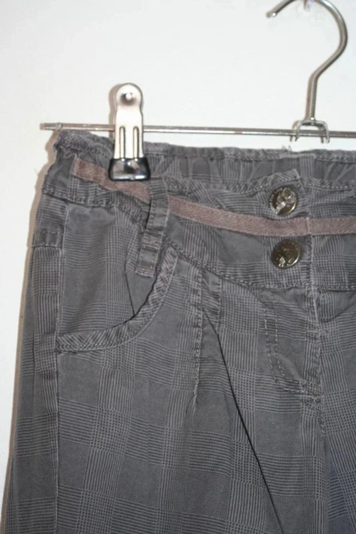 Pantalon à carreaux gris doublé Kidkanai - photo numéro 3
