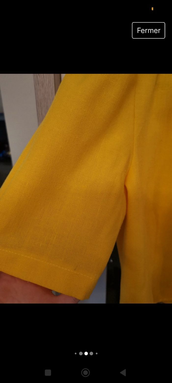 Ensemble veste et jupe jaune taille 42 - photo numéro 3