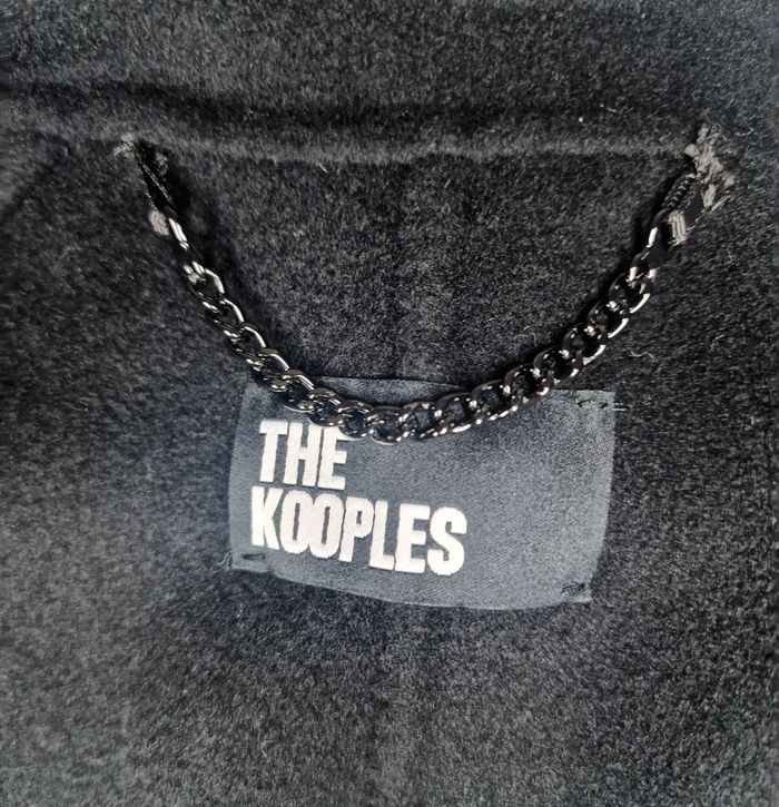 Manteau long noir ceinturé The Kooples laine/polyamide Taille 1 femme - photo numéro 9