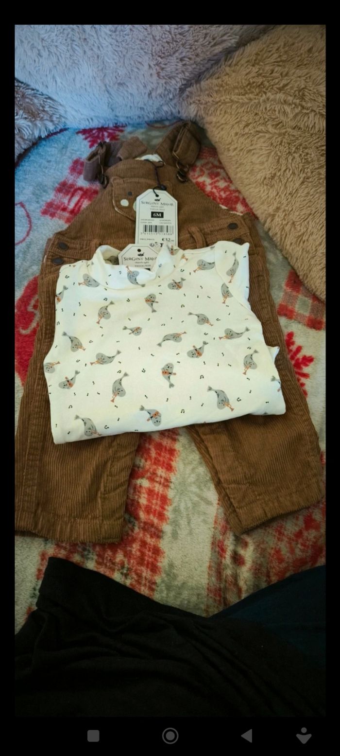 Ensemble salopette et bodies - photo numéro 2