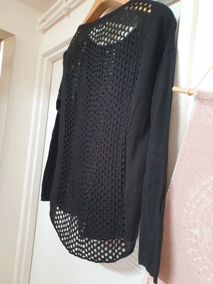 Haut Top Blouse Lin Coton Maje Taille 1 - photo numéro 4