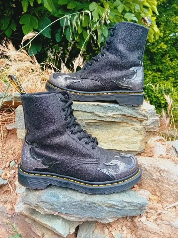 Dr. Martens Pascal Flame glitter avec boîte 38 - photo numéro 2