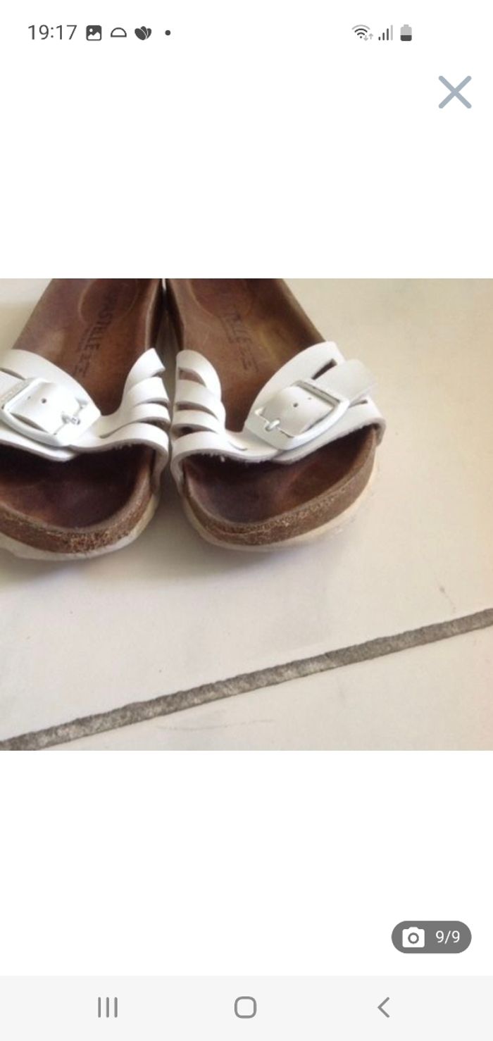 Mules / claquettes blanches Pastelle pointure 28 - photo numéro 9