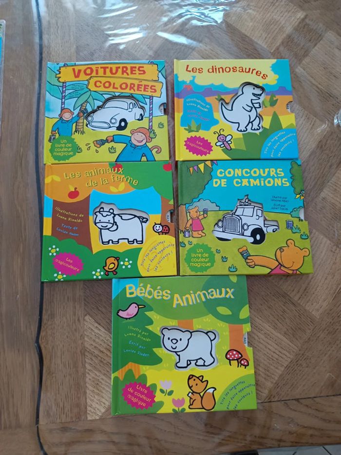 Lot de 5 livres pour apprendre les couleurs
