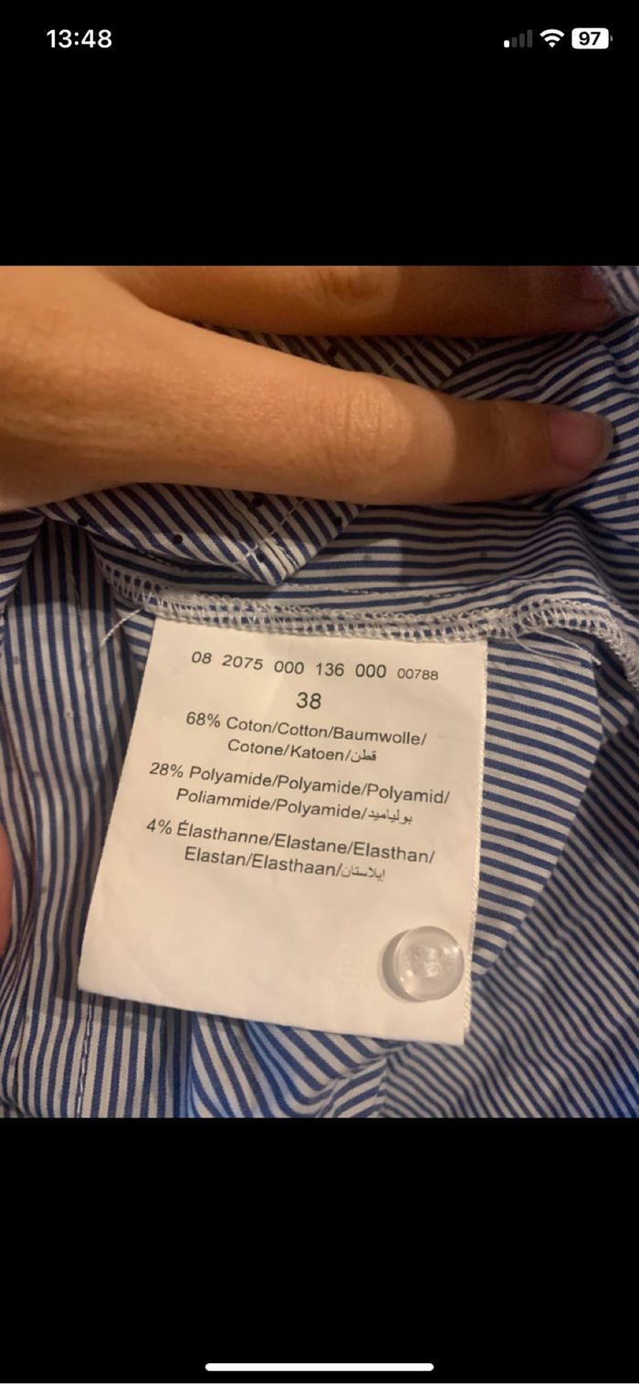 Chemise raye avec pois - photo numéro 5