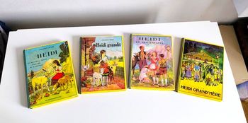 Lot complet 4 livres HEIDI - Éditions Flammarion 1950 - Vintage